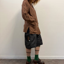 Load image into Gallery viewer, Blusa Utility Vintage in Lino Color Cioccolato