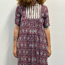 Load image into Gallery viewer, Abito indiano fine anni ’70 – mussola di cotone – multicolor