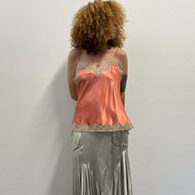 Load image into Gallery viewer, Top sottoveste Vivis – anni ’90 – rosa antico in pura seta