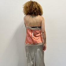 Load image into Gallery viewer, Top sottoveste Vivis – anni ’90 – rosa antico in pura seta