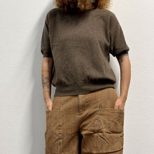 Load image into Gallery viewer, Maglia in lana cioccolato 80s