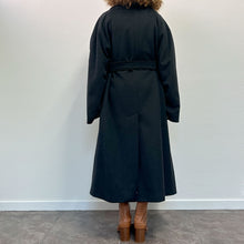 Load image into Gallery viewer, Cappotto color grigio scuro lana/cachmere 90s