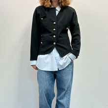 Load image into Gallery viewer, Giacca nera assimmetrica 90s