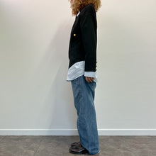 Load image into Gallery viewer, Giacca nera assimmetrica 90s
