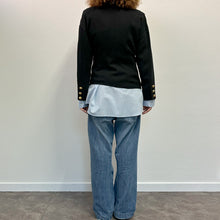 Load image into Gallery viewer, Giacca nera assimmetrica 90s