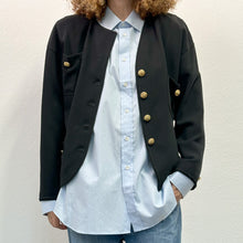 Load image into Gallery viewer, Giacca nera assimmetrica 90s