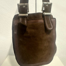 Load image into Gallery viewer, Borsa a Spalla in Camoscio Marrone Anni ’70 – Pelletteria Parigina