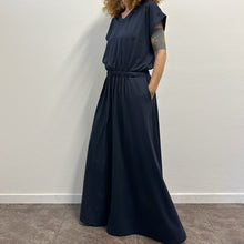 Load image into Gallery viewer, Maxi Abito in Jersey di Cotone – Blu Navy (Y2K)