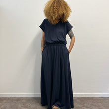 Load image into Gallery viewer, Maxi Abito in Jersey di Cotone – Blu Navy (Y2K)