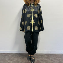 Load image into Gallery viewer, Giacca cinese anni ’90 in seta nera