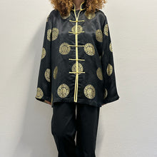 Load image into Gallery viewer, Giacca cinese anni ’90 in seta nera