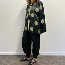 Load image into Gallery viewer, Giacca cinese anni ’90 in seta nera