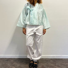 Load image into Gallery viewer, Jeogori coreano anni ’70 azzurro