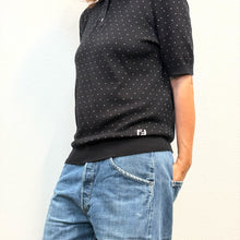 Load image into Gallery viewer, Polo in Maglia Fendi a Pois – Nera