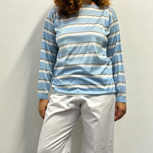 Load image into Gallery viewer, T-shirt a righe anni ’80 in filo di Scozia