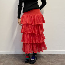 Load image into Gallery viewer, Gonna Tessa Brasier rosso corallo a balze