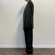 Load image into Gallery viewer, Completo doppiopetto grigio in panno di lana 80s