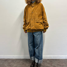 Load image into Gallery viewer, Bomber scamosciato color caramello chiaro – Anni ’90 – Tg 56