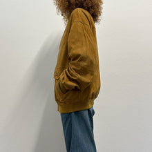 Load image into Gallery viewer, Bomber scamosciato color caramello chiaro – Anni ’90 – Tg 56