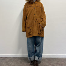 Load image into Gallery viewer, Giacca in camoscio Mario Valentino anni ’80 – Over Marrone Medio