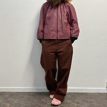 Load image into Gallery viewer, Bomber in pelle Max&Co – Bordeaux, Taglia 44
