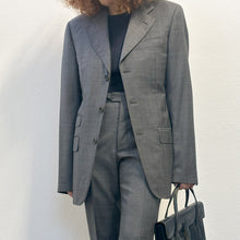 Load image into Gallery viewer, Completo sartoriale e rifinito a mano check grigio