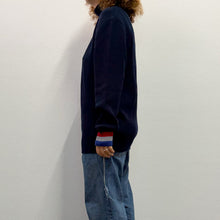 Load image into Gallery viewer, Maglione dolcevita blu navy