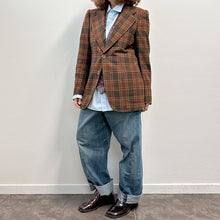 Load image into Gallery viewer, Giacca check marrone 70s