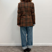 Load image into Gallery viewer, Giacca check marrone 70s