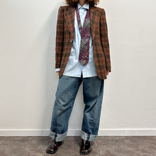 Load image into Gallery viewer, Giacca check marrone 70s