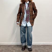 Load image into Gallery viewer, Giacca check marrone 70s