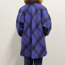 Load image into Gallery viewer, Cappotto check viola