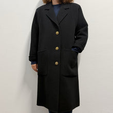 Load image into Gallery viewer, cappotto nero doppiato