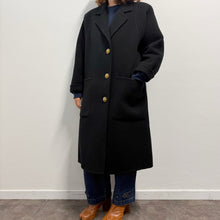 Load image into Gallery viewer, cappotto nero doppiato