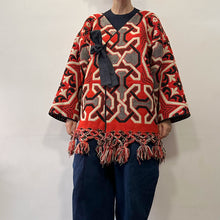Load image into Gallery viewer, K-drama giacca Jeogori coreana realizzata con coperta abruzzese vintage
