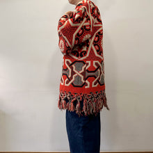 Load image into Gallery viewer, K-drama giacca Jeogori coreana realizzata con coperta abruzzese vintage