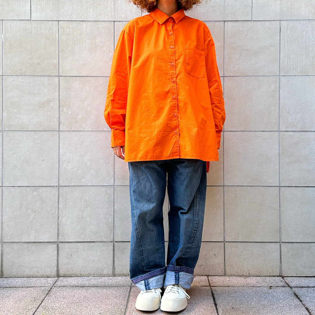 camicia  color arancio