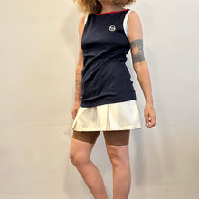 Load image into Gallery viewer, Top Sergio Tacchini blu McEnroe 80s
