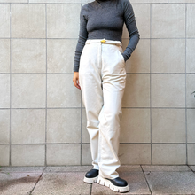 Load image into Gallery viewer, Pantalone bianco in pelle 80s