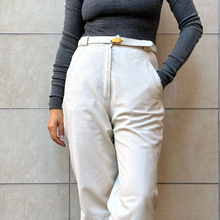 Load image into Gallery viewer, Pantalone bianco in pelle 80s