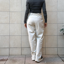 Load image into Gallery viewer, Pantalone bianco in pelle 80s