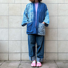 Load image into Gallery viewer, Giacca Kimono indaco