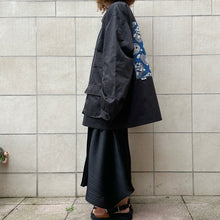 Load image into Gallery viewer, Collezione Kawaii giacca militare nera con toppa Doraemon