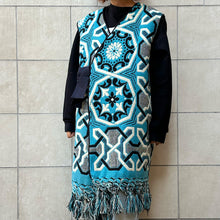 Load image into Gallery viewer, K-COPRIMI gilet nero/azzurro/bianco. Po