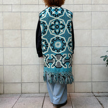 Load image into Gallery viewer, K-COPRIMI gilet nero/azzurro/bianco. Po