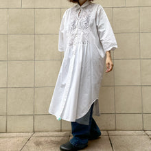 Load image into Gallery viewer, Maxi abito bianco vintage 90s