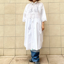 Load image into Gallery viewer, Maxi abito bianco vintage 90s