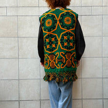 Load image into Gallery viewer, K-coprimi gilet color verde/arancio/nero