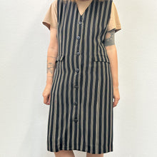 Load image into Gallery viewer, Abito gilet Biella Collezione a riche verticali 90s