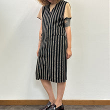 Load image into Gallery viewer, Abito gilet Biella Collezione a riche verticali 90s
